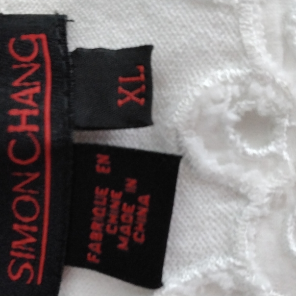 Simon Chang ladies white cardigan, size XL - Picture 7 of 8